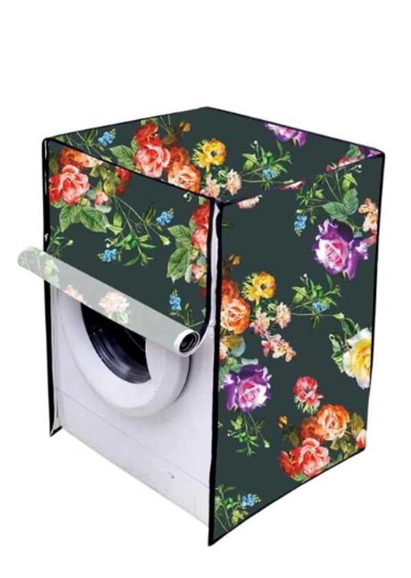 PVC Printed Font loading  Machine Covers Dimensions (25"*23.5"*33") and Capacity (320) Liters - 320 Liter, Green, PVC, Pack of 1